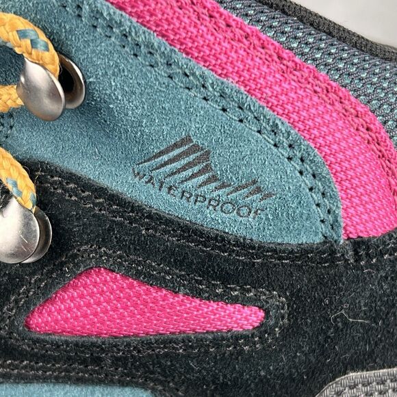 Columbia Newton Ridge Women’s 9.5 Hiking Boots Waterproof Teal Pink BL4552-343 - Picture 11 of 17